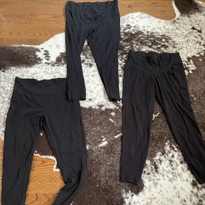 Maternity pant lot! 3 pair black maternity pants
